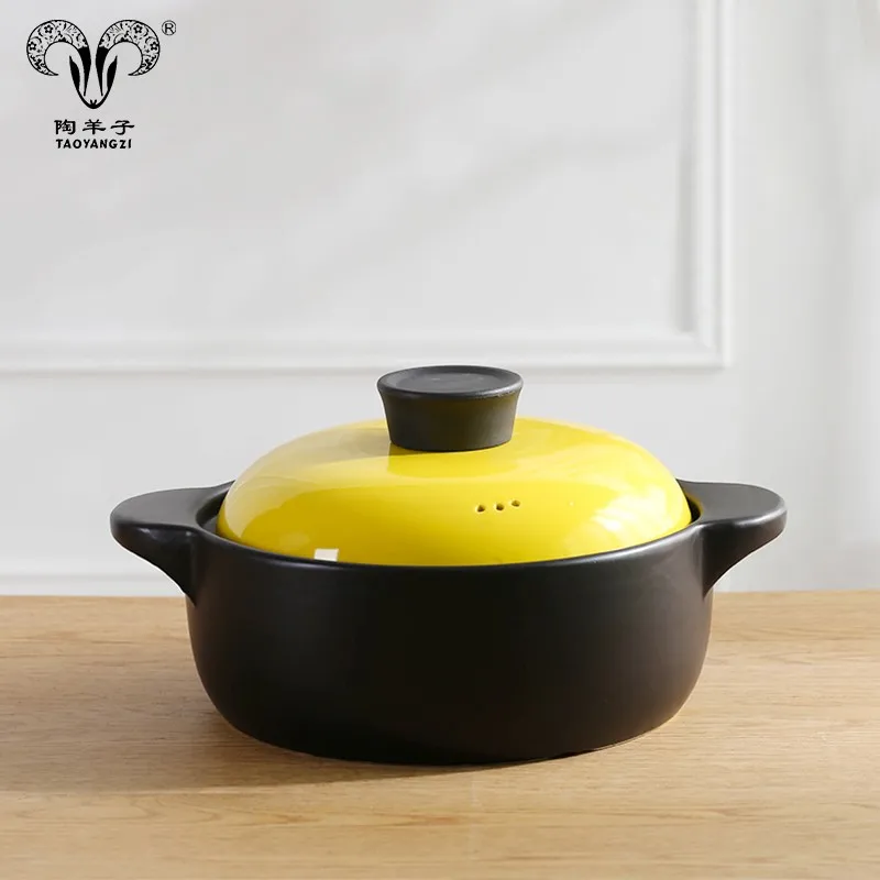 Ceramic Nutrition Healthy Casserole Heat-resistant Rimmed Double Ears ...