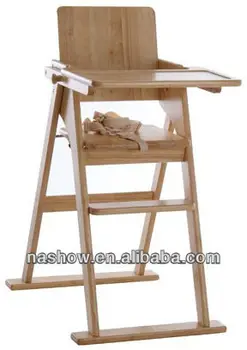 wooden baby eating chair