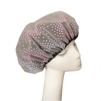 terry cloth shower cap