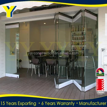 Tempered Gl Door Frameless Folding Sliding Tempered Gl Door Frameless Folding Sliding Stacking