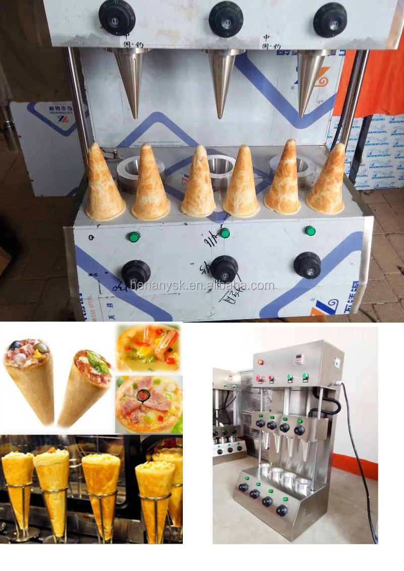 Automatic Incense Sugar Icecream Wafer Pizza Cone Press Making Machine Kono Maker Price Oven for Sale Warmer Showcase