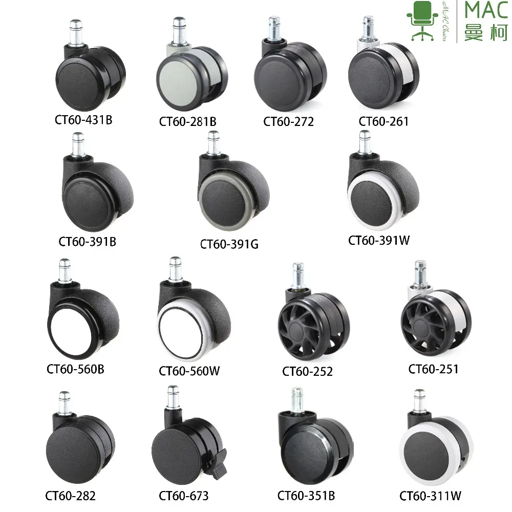 Office Chair Roller Wheels Steel Pu Pve Furnituer Caster Wheels Buy