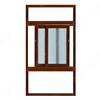 Low cost horizontal sliding window with screen