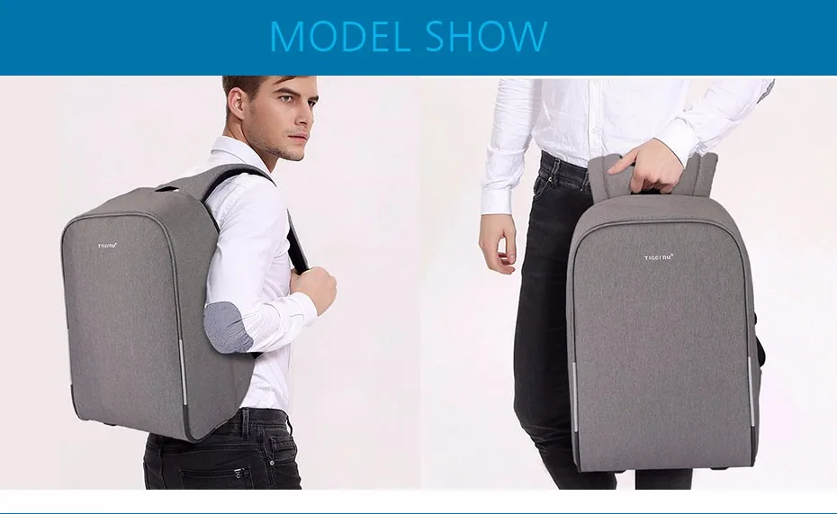 2017 Tigernu Anti-thief USB charging 15.6inch Business laptop backpack for women Men Backpack school backpack Bag Male Mochila