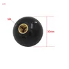 Metal Threaded Mounted 30mm Dia Ball Lever Knobs Black