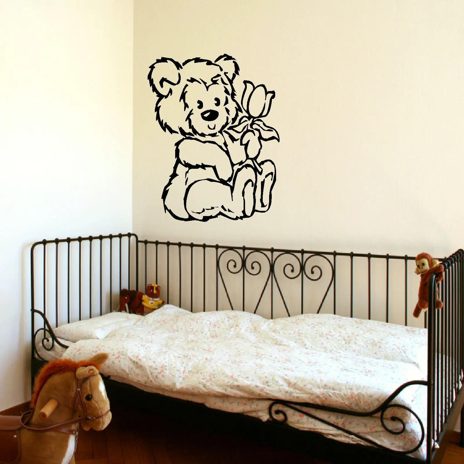 D9 LARGE NURSERY TEDDY BEAR BABY WALL ART STENCIL STICKER ... D9 LARGE NURSERY TEDDY BEAR BABY WALL ART STENCIL STICKER ...