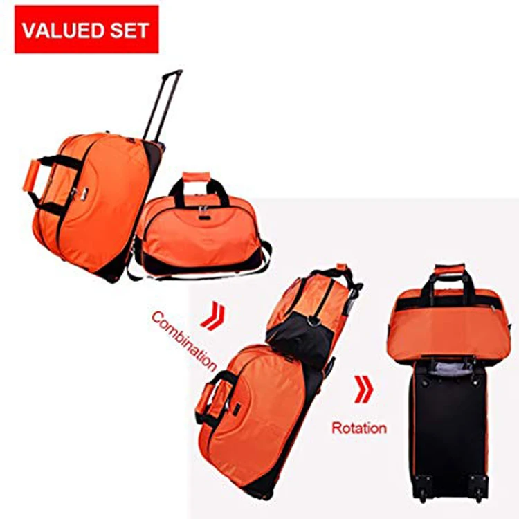 OEM custom travel rolling duffel bag for men and woman
