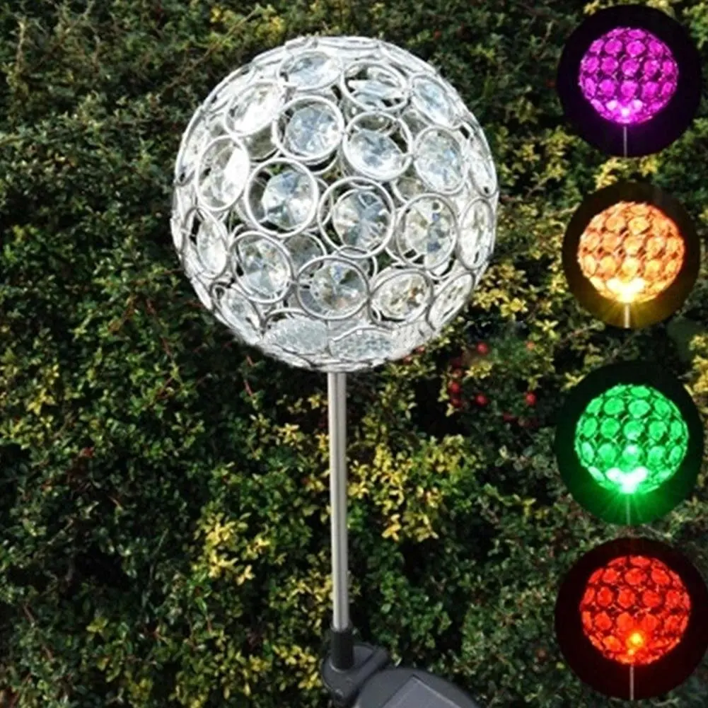 Buy Paak Solar Crystal Ball Light Outdoor LED Gazing Ball Light with