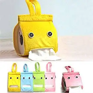 Bathroom Tissue Holder Portable Hanging Tissue Box Covers Holder Dispenser Toilet Paper Container Box Pocket Tissue Holder
