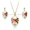 18k gold plated the Phantom of the Opera necklace earrings jewelry set
