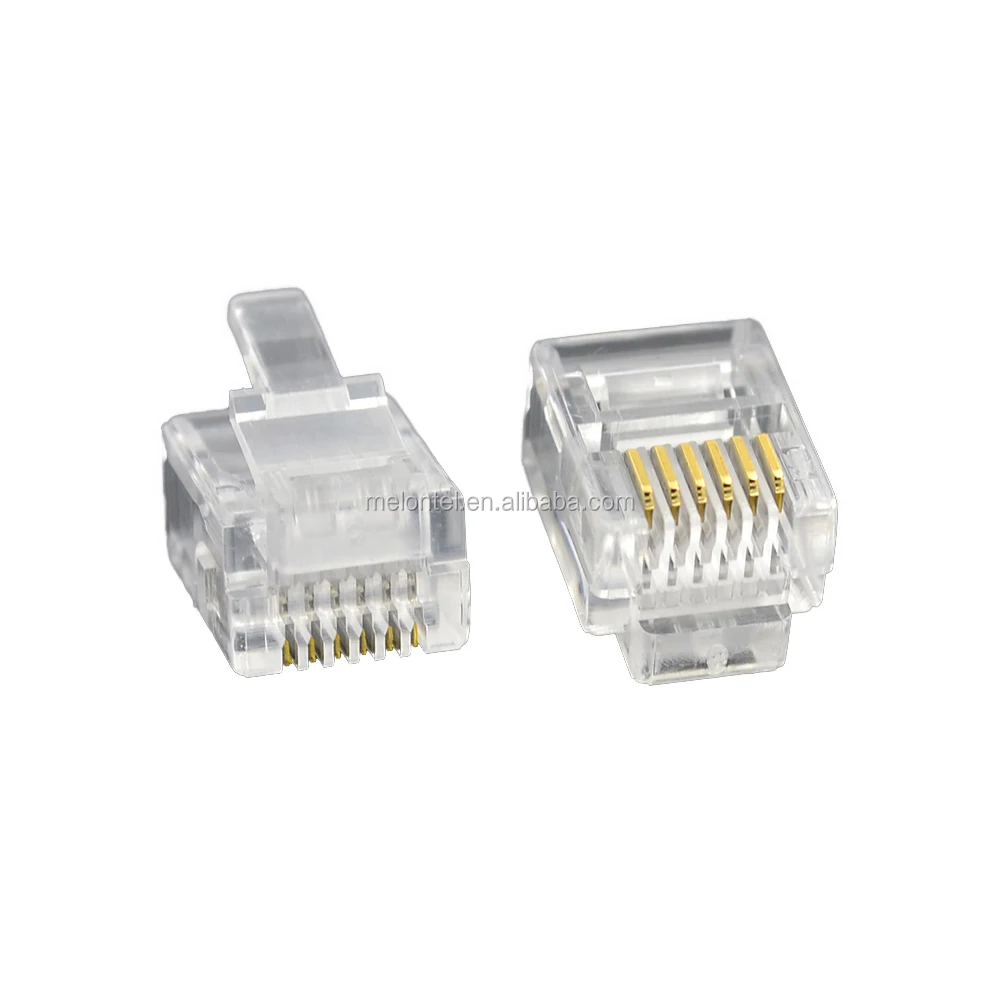 Mt5052a Wholesale Rj12 6p6c Male Connector Cat3 Copper Cable Plug For