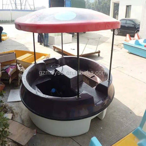 New Design Fiberglass Round Pedal Boat Customizable Color 5-Person Capacity for Lakes Rivers-Factory Price Meierya M-014 140kg