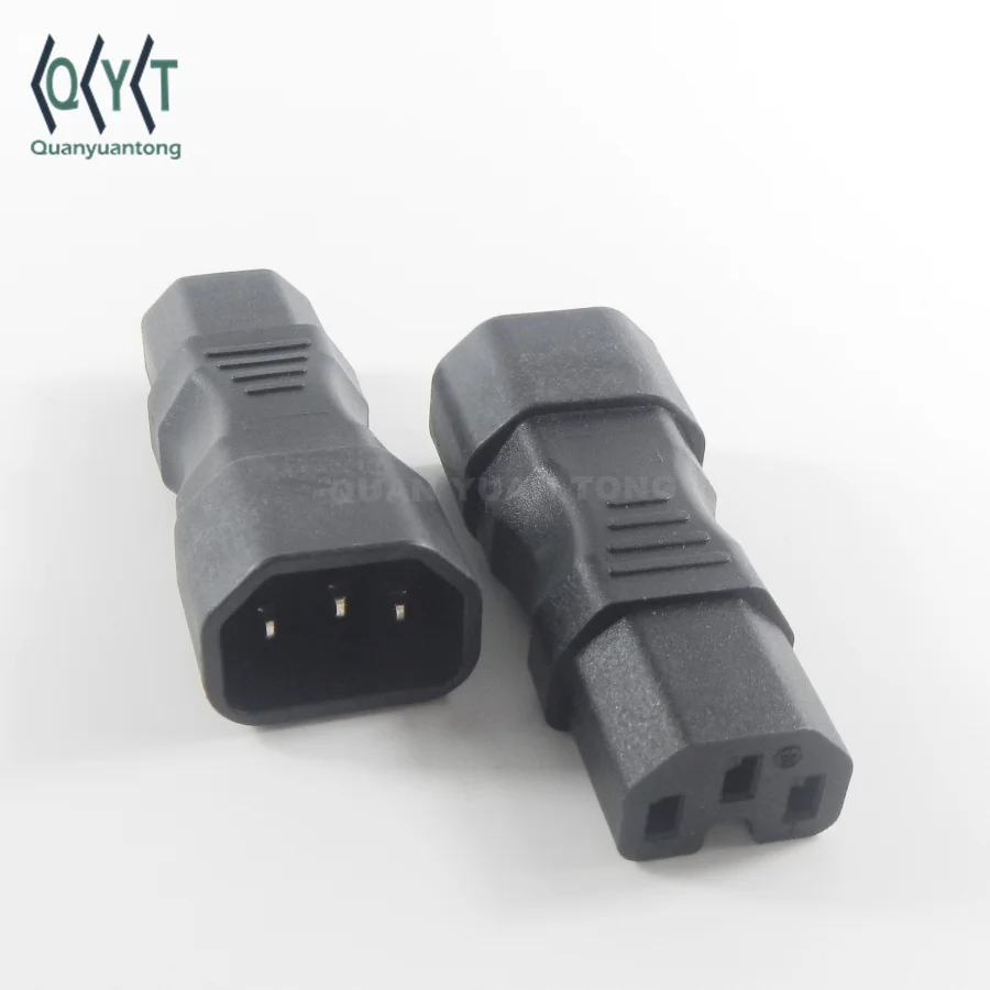 Power Socket Iec 320 C14 To C15 Male To Female Extension Adapter Plug ...