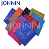 Multicolor soft 100% cotton printed customized fashion square bandana
