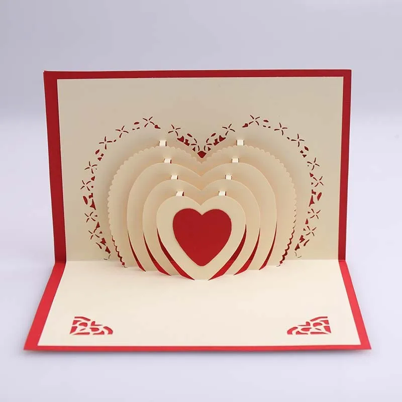 3D Up Valentinstag Alles Gute zum Valentine Geburtstag Grußkarte Geschenk 