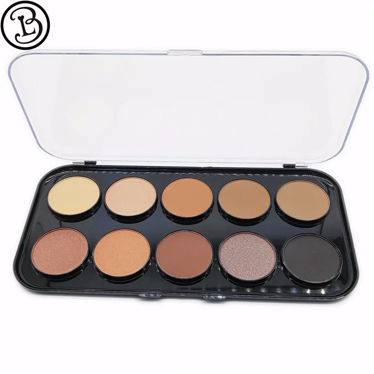 2017 New Arrival Clear Lid 10 Color Custom Eye Shadow Container Buy