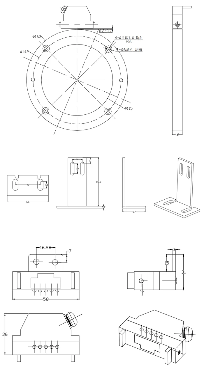 hall effect sensors magnetic incremental encoder with switch