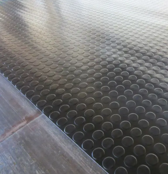 Round Rubber Mat For Flooring,Antislip Round Button Rubber Flooring Mat