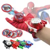 The Marvel Avengers Super Hero Spiderman Hulk Iron man Cosplay Cool Gift Glove Launcher Toys For Kid QTA-2004