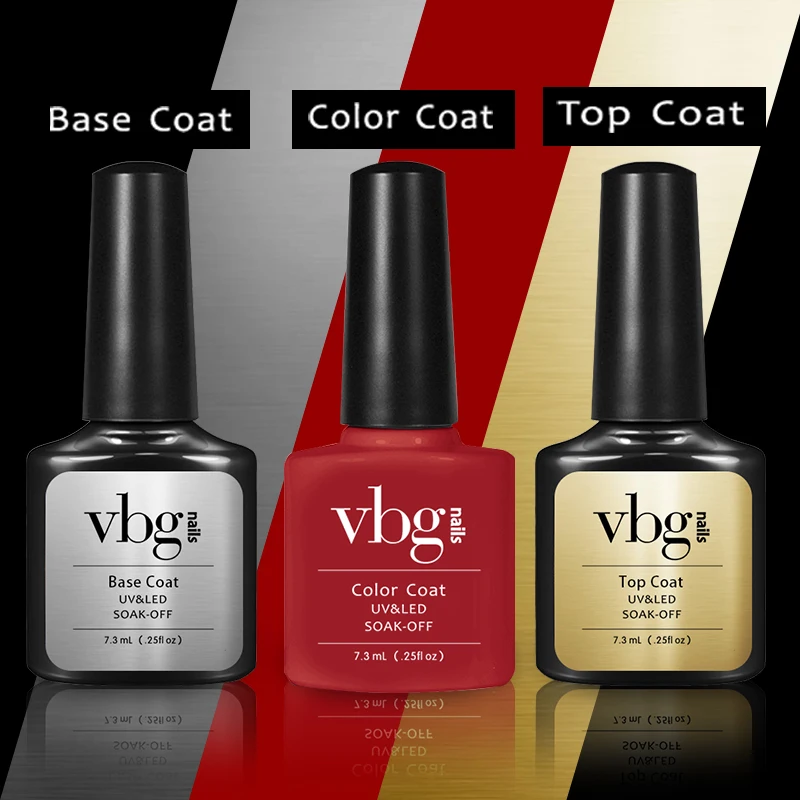 Vbg 7.3ml Kodi Rubber Top Gel And Rubber Base Gel Kit For Nail Buy