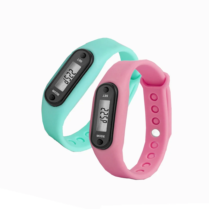 Low Cost Pedometers Lcd Digital Step Meter Pedometer Bracelet With