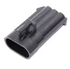 3Way Automobile connector 12129615 Black Male lock Cable waterproof plug