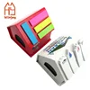 3D house appearance custom shaped sticky note, self-stick memo pad,assorted colors clean removal for reminders office.
