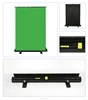 100 Inch 16:9 Floor Standing Green Projector Screen game studio green screen Collapsible Chroma Key Panel