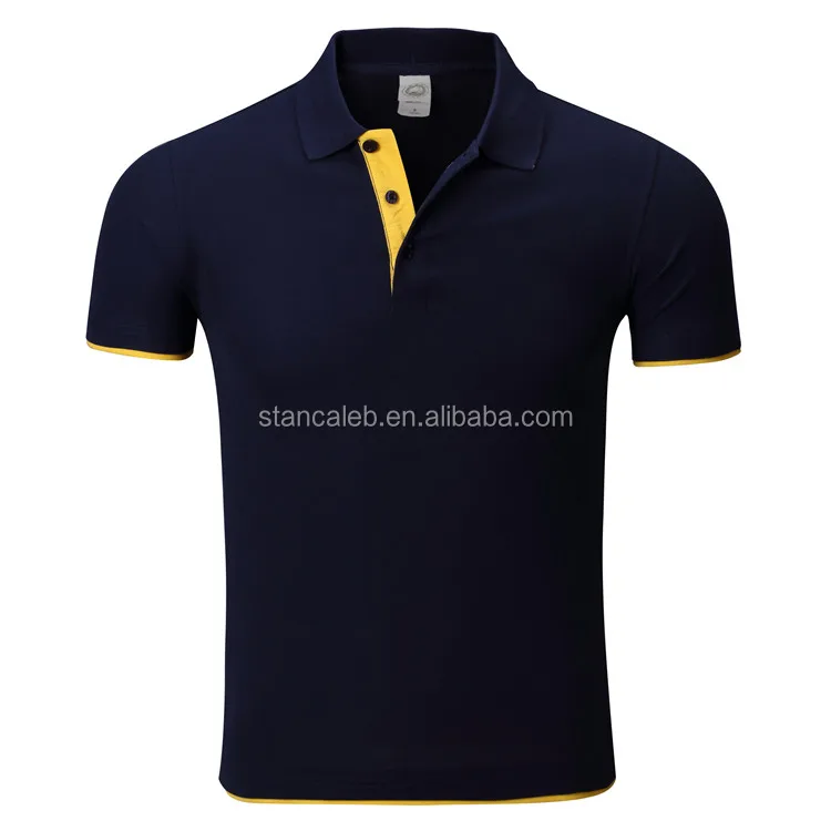 Different color collar polo shirt sewing machine