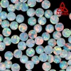 Customized 3mm lab created opal cabochon, synthetic opal loose beads in 78 colors