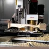 4 Axis Patent Product TJ-1220 Auto Feeding Multi-functional CNC Wood Lathe Center for Curved Table Legs and So on.