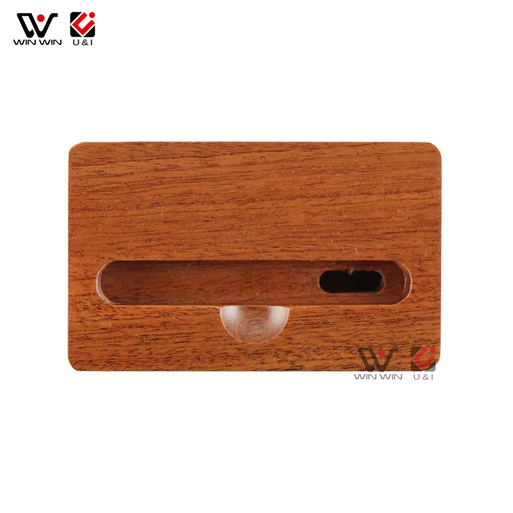 Real Wood Loud-Speaker Accessory for IPhone Bamboo Mini Speaker for Mobile Phone