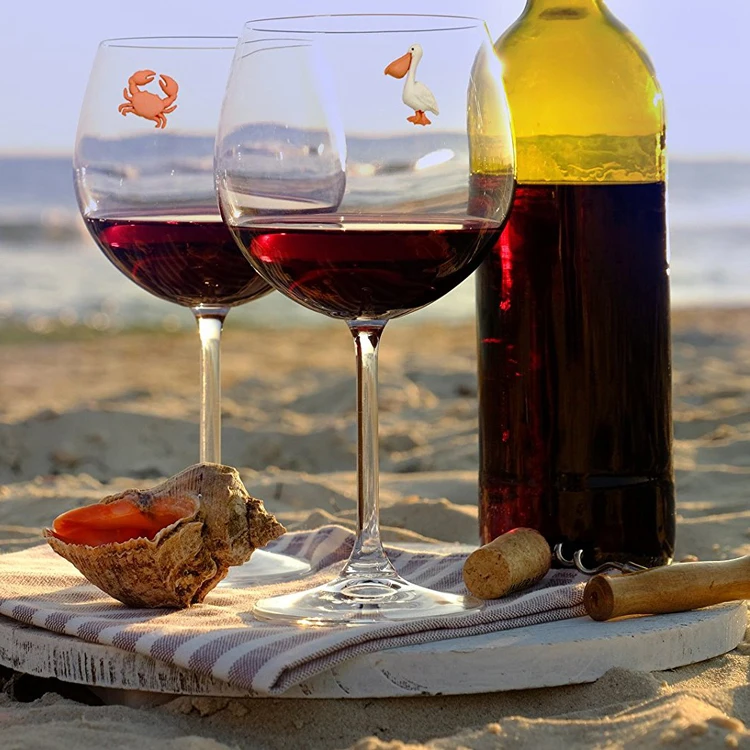 海滩主题热带磁性海酒魅力 - buy 海酒魅力,磁性葡萄酒魅力,酒杯魅力