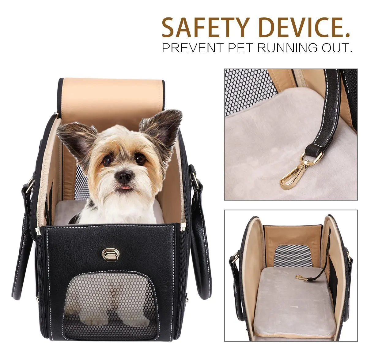 Multifunctional Foldable Rolling Luggage Dog Carrier Bag Backpack Pet