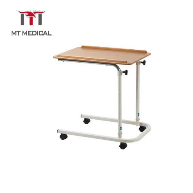 Hospital Movable Overbed Food Table For Patient