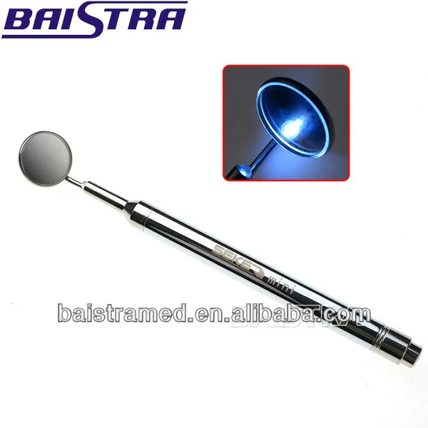 Stainless Steel Handle Dental Mirror With Led Buy Dental Mirror