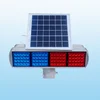Blue and red double sides four sets led solar traffic warning strobe light