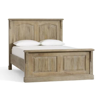 Solid Wood Bed General Use Platform Teak Type High Headboard Solid Wood Bed General Use Platform Teak Type High Headboard