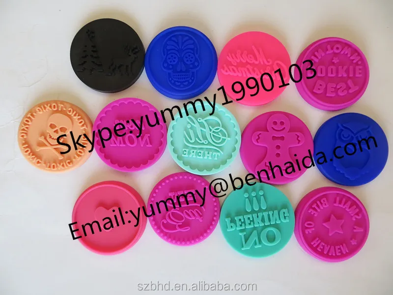 Various Kinds Of Silicone Custom Stamp With Different Designs Buy