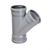 ERA Plastic PVC Drainage Fittings Skew Y Straight Tee With Three Rubber Rings