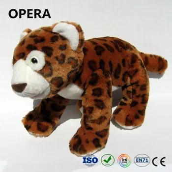Baik Kualitas Murah Lembut Stuffed Plush Leopard Cheetah Jaguar