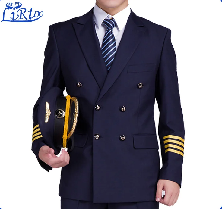 Custom High Quality Factory Pricelong Sleeve Airline Pilot Uniform For Captain Buy Airline Uniforms Pilot Uniform Airline Pilot Uniform Product On Alibaba Com
