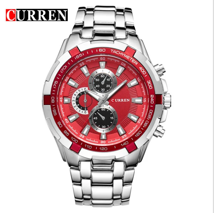 Curren 8023 Men's Watch Stainless Steel Quartz Wrist Watches - Buy ...