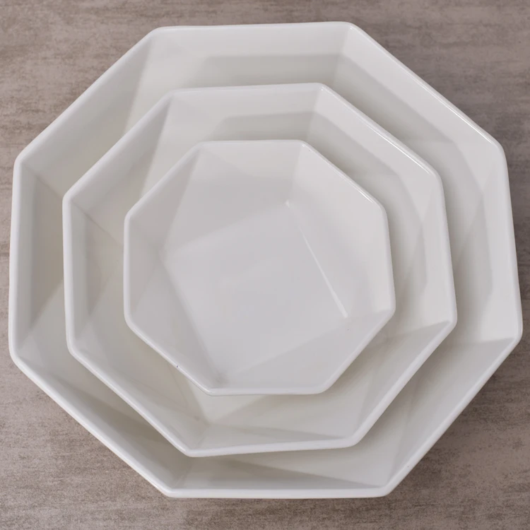 White geometrical shape all sizes wedding unique soup bowls fruit bowl for sale .jpg