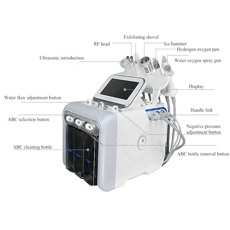 2023 Machine Faciale Hydra H2o2 Petite Bulle 6 In1 Équipement De Beauté