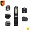 Cordless LED Work Light - Centre Bends, Magnets ,Clip - Clearly See The Task You Need To Complete