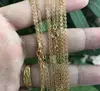 14K Gold filled flat press cross chain