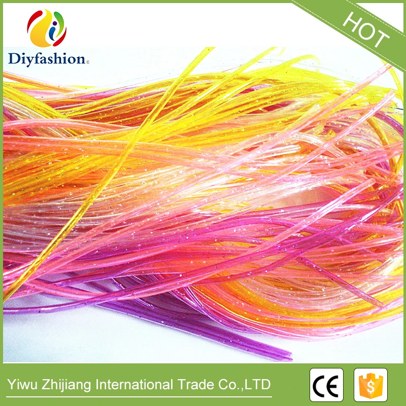 Sw07 Diy Fashion Colorful Pvc Diy Scoubidou Plastic String For Diy