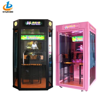 Coin Operated Indoor Recording Studio Mini Karaoke Booth For Practicing