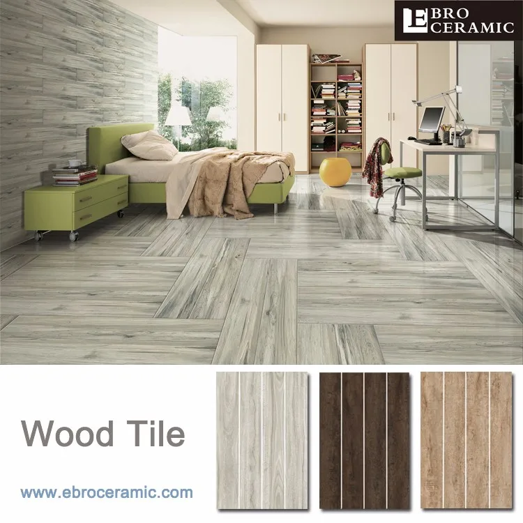 2017 Light Grey Color Non Slip Wood Look Porcelain Floor Tile Non Slip Wood Look Porcelain Floor Tile